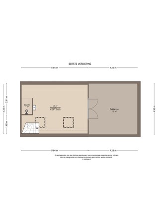 Floorplan - Nieuwstraat 108B, 4141 CD Leerdam